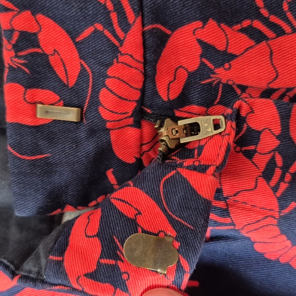 J. Crew 5 Inch Size 12 Lobster Print Women's Shorts, New With Tags - Picture 11 of 12